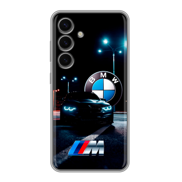 Силиконовый чехол на Samsung Galaxy S24 FE с принтом БМВ BMW Силиконовый чехол на Samsung Galaxy S24 FE с принтом БМВ BMW