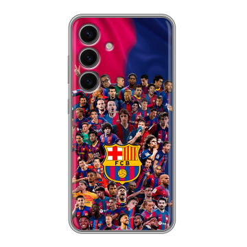 Силиконовый чехол на Samsung Galaxy S24 FE с принтом Барселона Barcelona