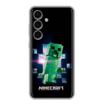 Силиконовый чехол на Samsung Galaxy S24 FE с принтом Майнкрафт Minecraft Силиконовый чехол на Samsung Galaxy S24 FE с принтом Майнкрафт Minecraft