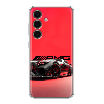 Силиконовый чехол на Samsung Galaxy S24 FE с принтом Мерседес Mercedes AMG Силиконовый чехол на Samsung Galaxy S24 FE с принтом Мерседес Mercedes AMG
