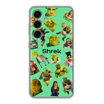 Силиконовый чехол на Samsung Galaxy S24 FE с принтом Шрек Shrek Силиконовый чехол на Samsung Galaxy S24 FE с принтом Шрек Shrek