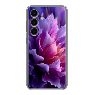 Силиконовый чехол на Samsung Galaxy S24 FE с принтом женский цветы Силиконовый чехол на Samsung Galaxy S24 FE с принтом женский цветы