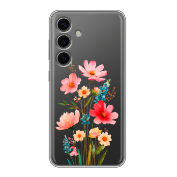 Силиконовый чехол на Samsung Galaxy S24 FE с принтом Цветы Силиконовый чехол на Samsung Galaxy S24 FE с принтом Цветы