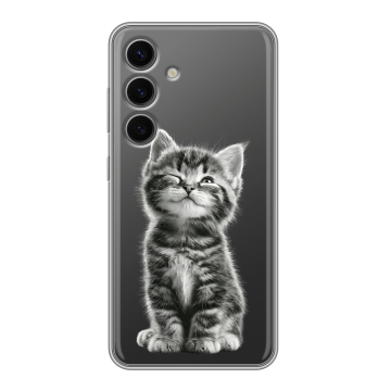 Силиконовый чехол на Samsung Galaxy S24 FE с принтом Котенок Силиконовый чехол на Samsung Galaxy S24 FE с принтом Котенок
