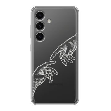 Силиконовый чехол на Samsung Galaxy S24 FE с принтом Сотворение мира Силиконовый чехол на Samsung Galaxy S24 FE с принтом Сотворение мира