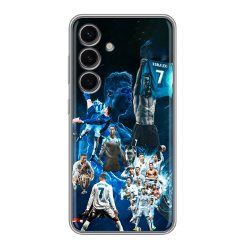 Силиконовый чехол на Samsung Galaxy S24 FE с принтом Реал Роналдо Силиконовый чехол на Samsung Galaxy S24 FE с принтом Реал Роналдо