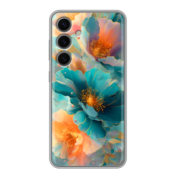 Силиконовый чехол на Samsung Galaxy S24 FE с принтом Цветы Силиконовый чехол на Samsung Galaxy S24 FE с принтом Цветы