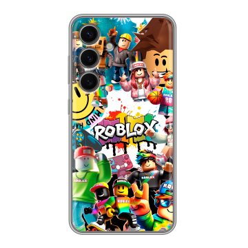 Силиконовый чехол на Samsung Galaxy S24 FE с принтом Roblox Роблокс Силиконовый чехол на Samsung Galaxy S24 FE с принтом Roblox Роблокс