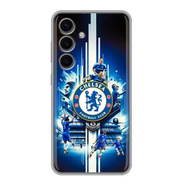 Силиконовый чехол на Samsung Galaxy S24 FE с принтом Chelsea Челси Силиконовый чехол на Samsung Galaxy S24 FE с принтом Chelsea Челси