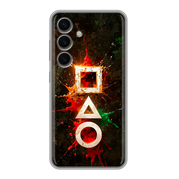 Силиконовый чехол на Samsung Galaxy S24 FE с принтом Squid Game Игра кальмара Силиконовый чехол на Samsung Galaxy S24 FE с принтом Squid Game Игра кальмара