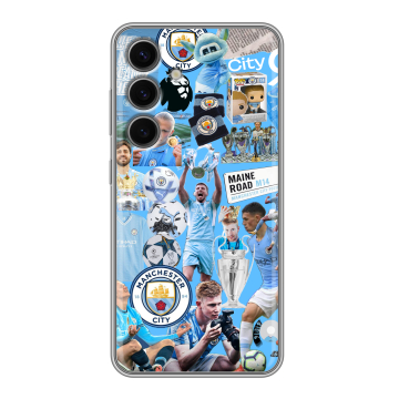Силиконовый чехол на Samsung Galaxy S24 FE с принтом Man City Манчестер Сити Силиконовый чехол на Samsung Galaxy S24 FE с принтом Man City Манчестер Сити