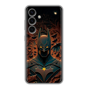 Силиконовый чехол на Samsung Galaxy S24 FE с принтом Batman Бэтмен Силиконовый чехол на Samsung Galaxy S24 FE с принтом Batman Бэтмен