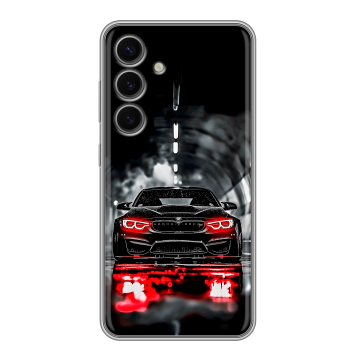 Силиконовый чехол на Samsung Galaxy S24 FE с принтом BMW БМВ Силиконовый чехол на Samsung Galaxy S24 FE с принтом BMW БМВ