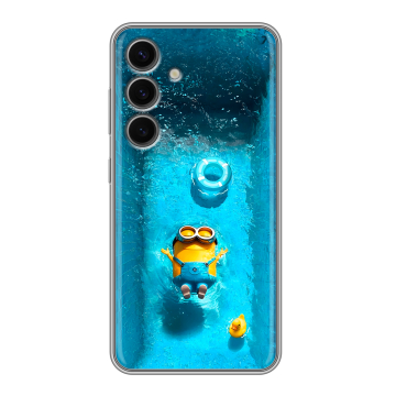 Силиконовый чехол на Samsung Galaxy S24 FE с принтом Миньоны Силиконовый чехол на Samsung Galaxy S24 FE с принтом Миньоны
