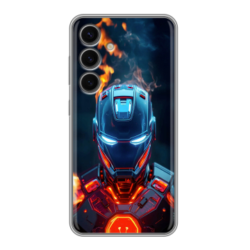 Силиконовый чехол на Samsung Galaxy S24 FE с принтом IronMan Железный человек Силиконовый чехол на Samsung Galaxy S24 FE с принтом IronMan Железный человек