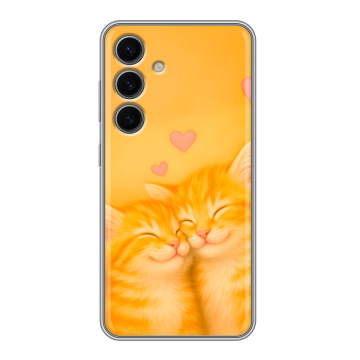 Силиконовый чехол на Samsung Galaxy S24 FE с принтом Милые котята Силиконовый чехол на Samsung Galaxy S24 FE с принтом Милые котята