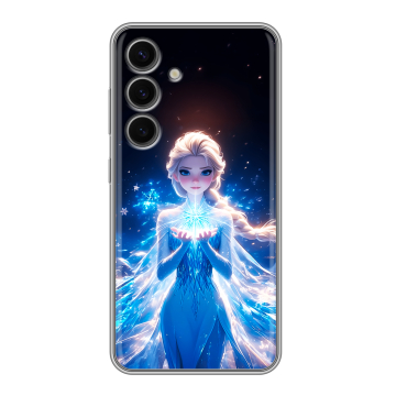 Силиконовый чехол на Samsung Galaxy S24 FE с принтом Холодное сердце Frozen Силиконовый чехол на Samsung Galaxy S24 FE с принтом Холодное сердце Frozen