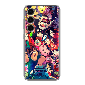 Силиконовый чехол на Samsung Galaxy S24 FE с принтом Gravity Falls Гравити Фолз Силиконовый чехол на Samsung Galaxy S24 FE с принтом Gravity Falls Гравити Фолз