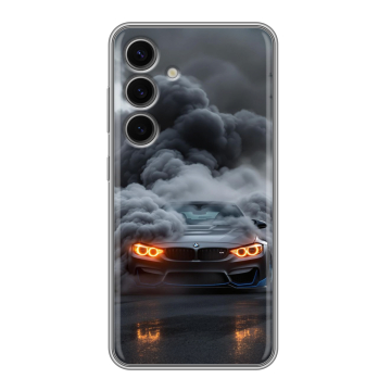 Силиконовый чехол на Samsung Galaxy S24 FE с принтом BMW БМВ Силиконовый чехол на Samsung Galaxy S24 FE с принтом BMW БМВ