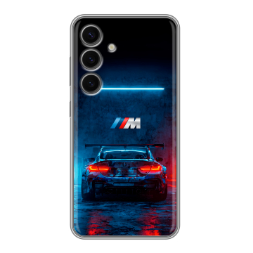 Силиконовый чехол на Samsung Galaxy S24 FE с принтом BMW БМВ Силиконовый чехол на Samsung Galaxy S24 FE с принтом BMW БМВ