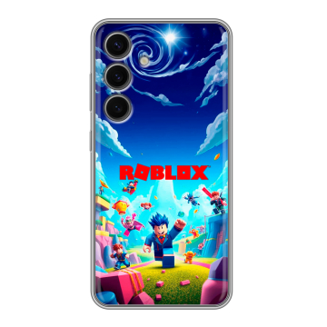 Силиконовый чехол на Samsung Galaxy S24 FE с принтом Roblox Роблокс Силиконовый чехол на Samsung Galaxy S24 FE с принтом Roblox Роблокс