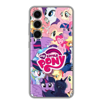 Силиконовый чехол на Samsung Galaxy S24 FE с принтом My little pony Дружба чудо Силиконовый чехол на Samsung Galaxy S24 FE с принтом My little pony Дружба чудо