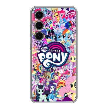 Силиконовый чехол на Samsung Galaxy S24 FE с принтом My little pony Дружба чудо Силиконовый чехол на Samsung Galaxy S24 FE с принтом My little pony Дружба чудо