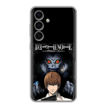 Силиконовый чехол на Samsung Galaxy S24 FE с принтом Death note Тетрадь смерти Силиконовый чехол на Samsung Galaxy S24 FE с принтом Death note Тетрадь смерти