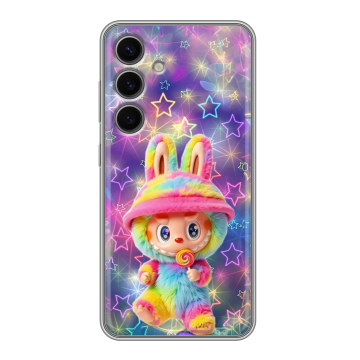 Силиконовый чехол на Samsung Galaxy S24 FE с принтом Labubu Лабубу Силиконовый чехол на Samsung Galaxy S24 FE с принтом Labubu Лабубу