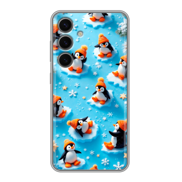 Силиконовый чехол на Samsung Galaxy S24 FE с принтом Новый год Силиконовый чехол на Samsung Galaxy S24 FE с принтом Новый год