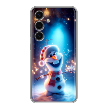 Силиконовый чехол на Samsung Galaxy S24 FE с принтом Новый год Силиконовый чехол на Samsung Galaxy S24 FE с принтом Новый год