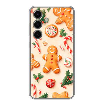 Силиконовый чехол на Samsung Galaxy S24 FE с принтом Новый год Силиконовый чехол на Samsung Galaxy S24 FE с принтом Новый год