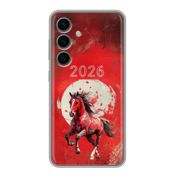 Силиконовый чехол на Samsung Galaxy S24 FE с принтом Новый год Силиконовый чехол на Samsung Galaxy S24 FE с принтом Новый год