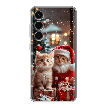 Силиконовый чехол на Samsung Galaxy S24 FE с принтом Новый год Силиконовый чехол на Samsung Galaxy S24 FE с принтом Новый год