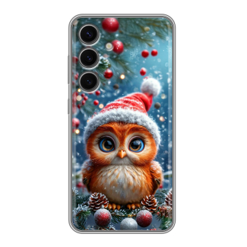 Силиконовый чехол на Samsung Galaxy S24 FE с принтом Новый год Силиконовый чехол на Samsung Galaxy S24 FE с принтом Новый год