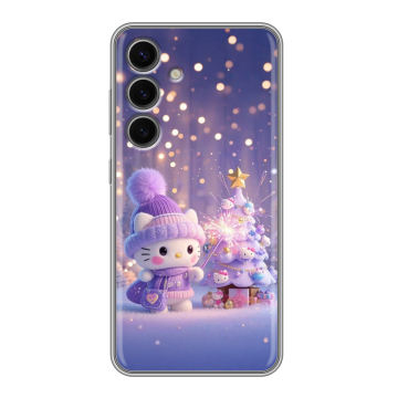 Силиконовый чехол на Samsung Galaxy S24 FE с принтом Новый год Силиконовый чехол на Samsung Galaxy S24 FE с принтом Новый год
