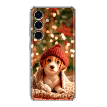 Силиконовый чехол на Samsung Galaxy S24 FE с принтом Новый год Силиконовый чехол на Samsung Galaxy S24 FE с принтом Новый год