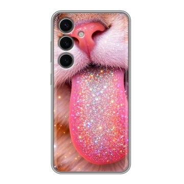 Силиконовый чехол на Samsung Galaxy S24 FE с принтом для девочек Силиконовый чехол на Samsung Galaxy S24 FE с принтом для девочек