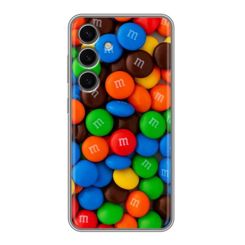 Силиконовый чехол на Samsung Galaxy S24 FE с принтом Конфеты Силиконовый чехол на Samsung Galaxy S24 FE с принтом Конфеты