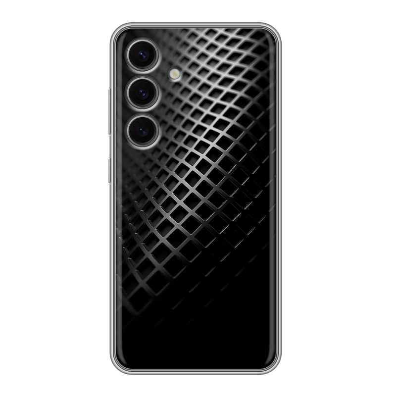 Силиконовый чехол на Samsung Galaxy S24 FE с принтом Текстура металла Силиконовый чехол на Samsung Galaxy S24 FE с принтом Текстура металла