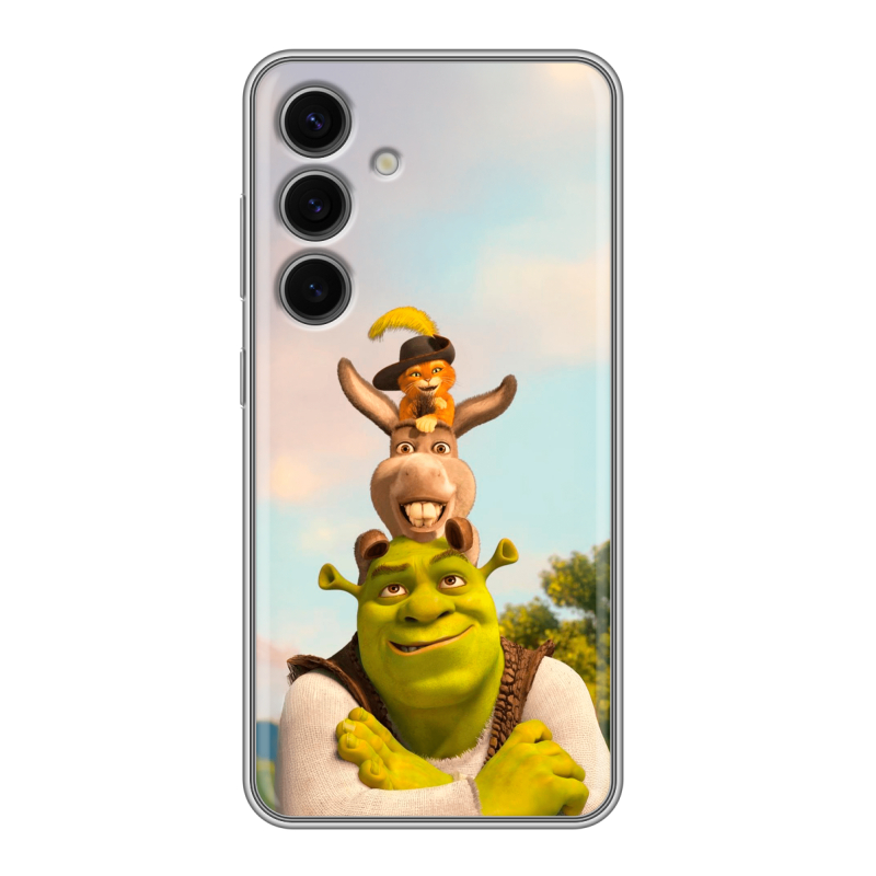 Силиконовый чехол на Samsung Galaxy S24 FE с принтом Шрек Shrek Силиконовый чехол на Samsung Galaxy S24 FE с принтом Шрек Shrek