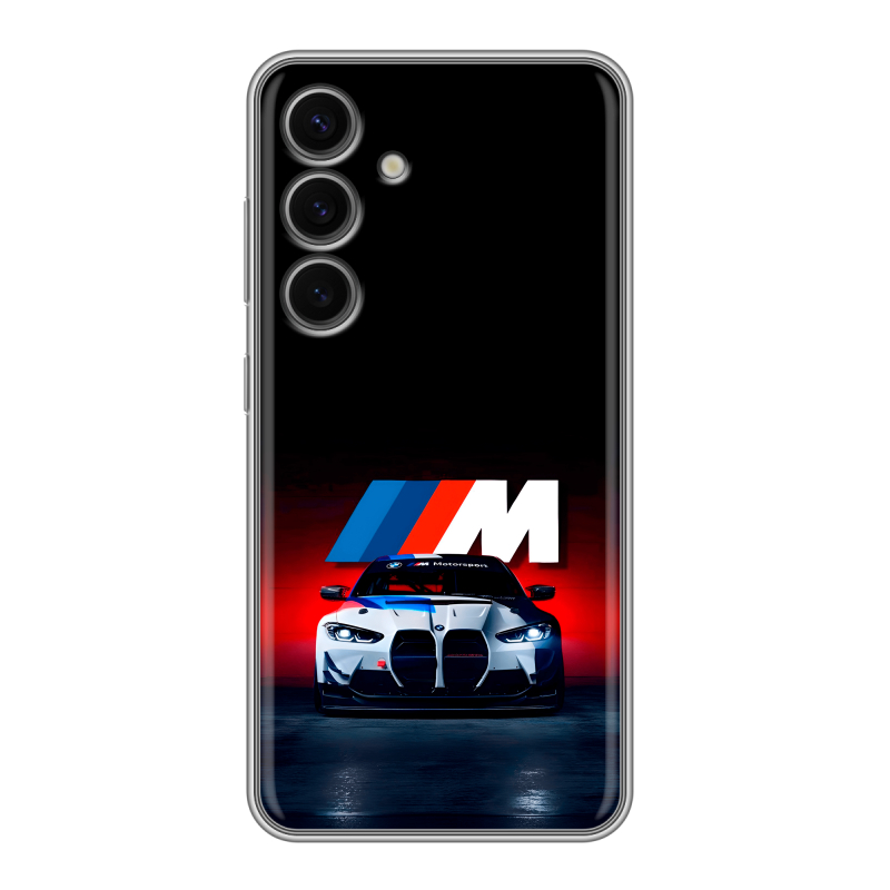 Силиконовый чехол на Samsung Galaxy S24 FE с принтом БМВ BMW Силиконовый чехол на Samsung Galaxy S24 FE с принтом БМВ BMW