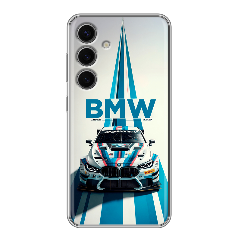 Силиконовый чехол на Samsung Galaxy S24 FE с принтом БМВ BMW Силиконовый чехол на Samsung Galaxy S24 FE с принтом БМВ BMW