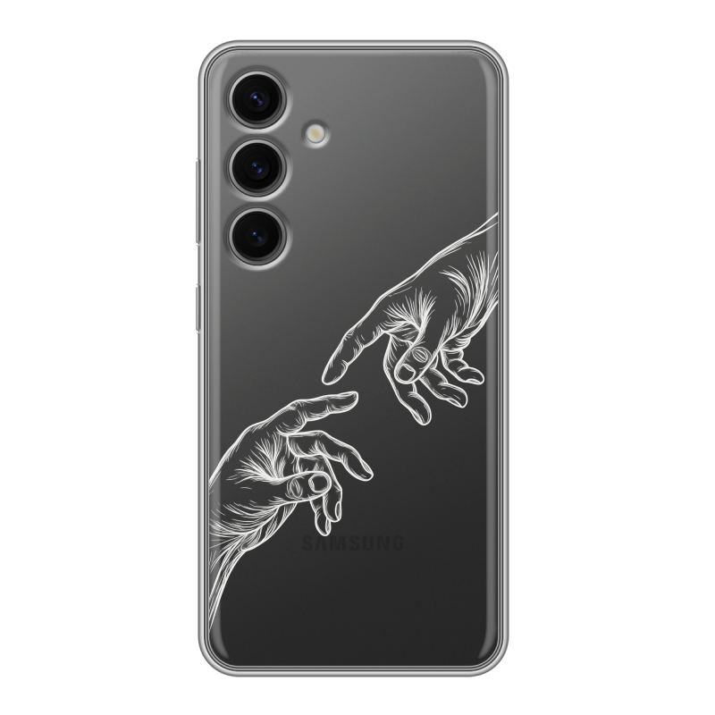 Силиконовый чехол на Samsung Galaxy S24 FE с принтом Сотворение мира Силиконовый чехол на Samsung Galaxy S24 FE с принтом Сотворение мира