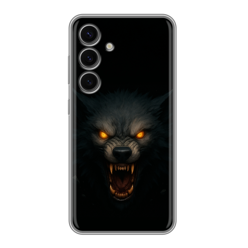 Силиконовый чехол на Samsung Galaxy S24 FE с принтом Волк Силиконовый чехол на Samsung Galaxy S24 FE с принтом Волк