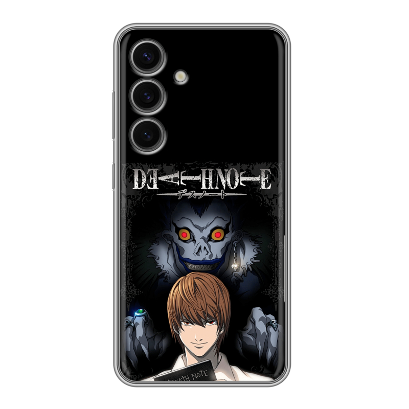 Силиконовый чехол на Samsung Galaxy S24 FE с принтом Death note Тетрадь смерти Силиконовый чехол на Samsung Galaxy S24 FE с принтом Death note Тетрадь смерти