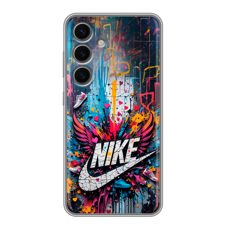 Силиконовый чехол на Samsung Galaxy S24 FE с принтом Nike Найк Силиконовый чехол на Samsung Galaxy S24 FE с принтом Nike Найк