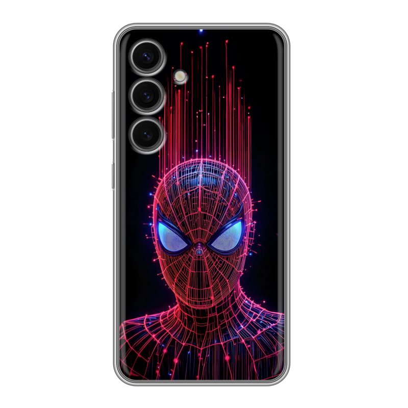Силиконовый чехол на Samsung Galaxy S24 FE с принтом Spiderman Человек паук Силиконовый чехол на Samsung Galaxy S24 FE с принтом Spiderman Человек паук
