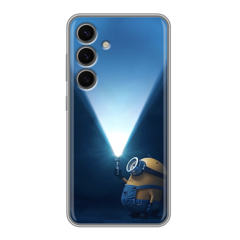 Силиконовый чехол на Samsung Galaxy S24 FE с принтом Миньоны Силиконовый чехол на Samsung Galaxy S24 FE с принтом Миньоны