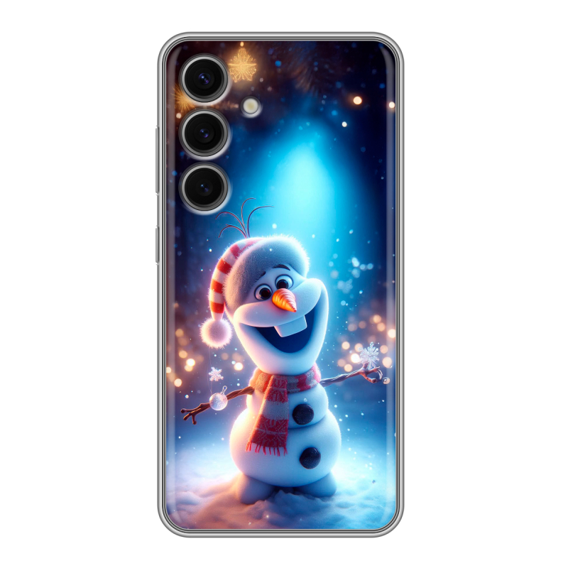 Силиконовый чехол на Samsung Galaxy S24 FE с принтом Новый год Силиконовый чехол на Samsung Galaxy S24 FE с принтом Новый год